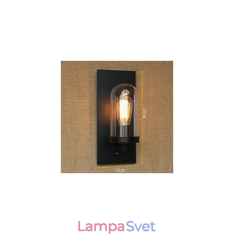 Kreatívny moderný minimalistický Reštaurácia Bar Schody do americkej vidieckej uličky Edison nástenná lampa s jedným svetlom sklo