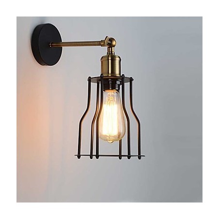 Podkrovné vintage nástenné svietidlá Industrial Edison Fashion Simplicity Wall Sconces Kovová základná šiltovka Podkrovné vintage nástenné svietidlá Industrial Edison Fashion Simplicity Wall Sconces Kovová základná šiltovka
