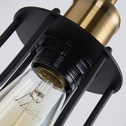 Podkrovné vintage nástenné svietidlá Industrial Edison Fashion Simplicity Wall Sconces Kovová základná šiltovka