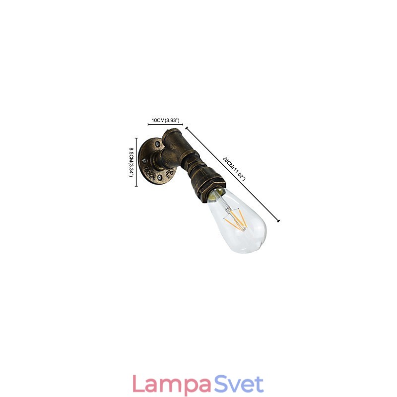 Nástenné svietidlo Nástenné svietniky Nástenné železo Nástenná lampa Dumb Black Lightsaber Lamp On Wall