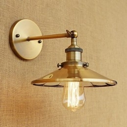 Rustic Lodge Country Retro galvanicky pokovovaná funkcia pre nástenné nástenné nástenné svietidlá v mini štýle