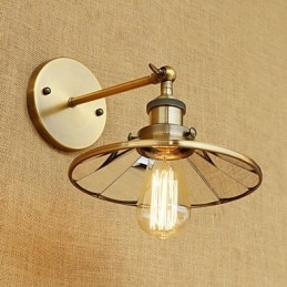 Rustic Lodge Country Retro galvanicky pokovovaná funkcia pre nástenné nástenné nástenné svietidlá v mini štýle