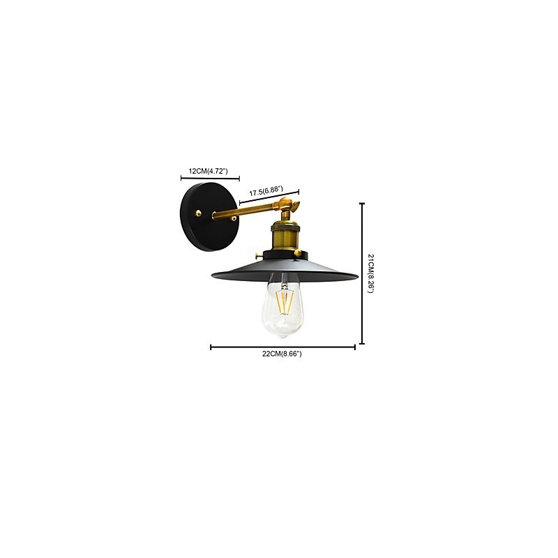 Farba Single Wall Iron Wall Lamp Dumb Black Lightsaber Lamp On Wall
