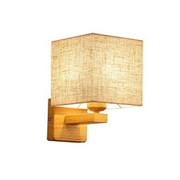 Minimalistická stolová lampa z masívneho dreva Nočná stolová lampa