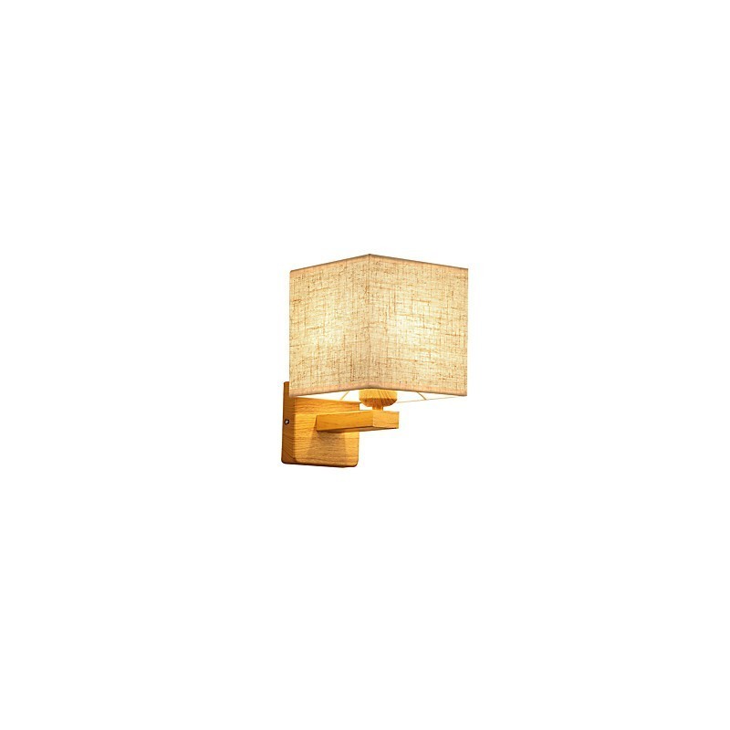 Minimalistická stolová lampa z masívneho dreva Nočná stolová lampa