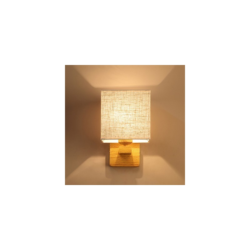 Minimalistická stolová lampa z masívneho dreva Nočná stolová lampa