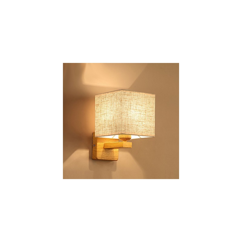 Minimalistická stolová lampa z masívneho dreva Nočná stolová lampa