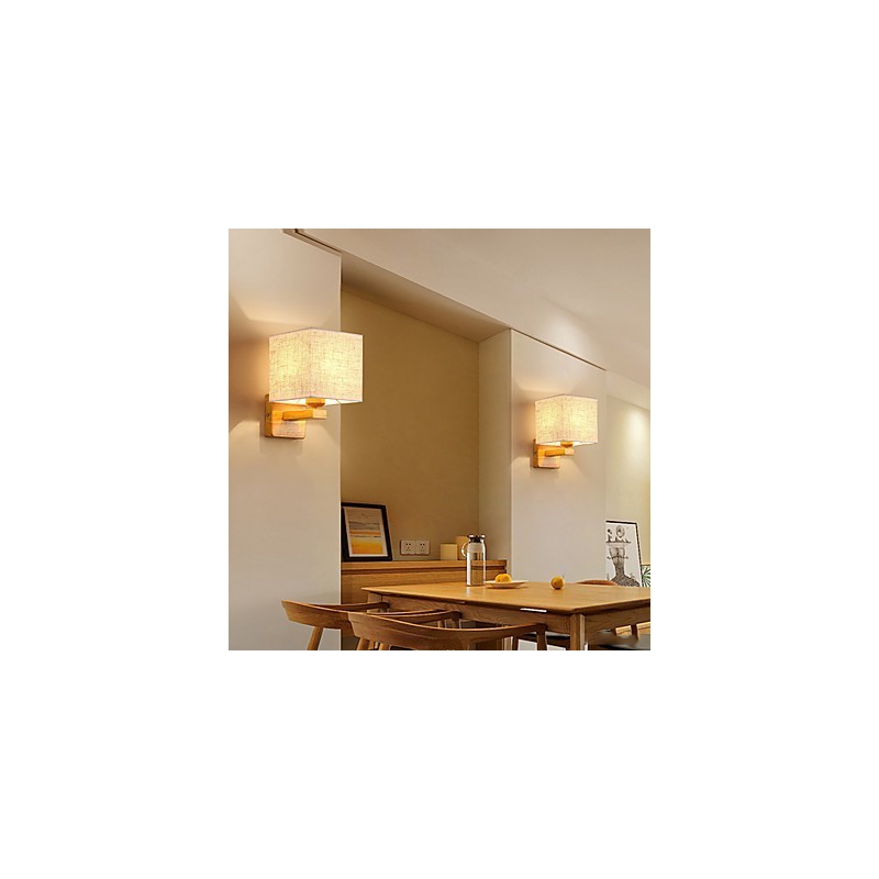 Minimalistická stolová lampa z masívneho dreva Nočná stolová lampa