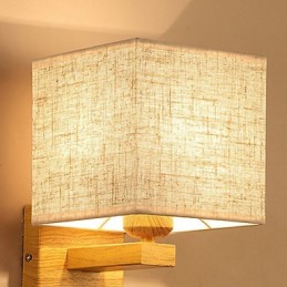 Minimalistická stolová lampa z masívneho dreva Nočná stolová lampa