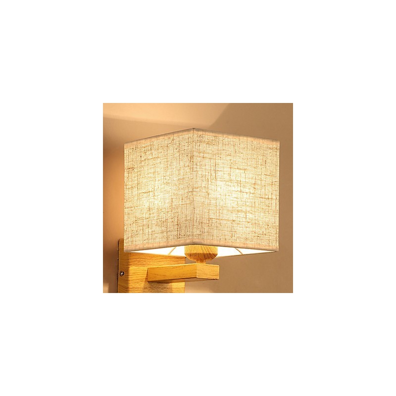 Minimalistická stolová lampa z masívneho dreva Nočná stolová lampa