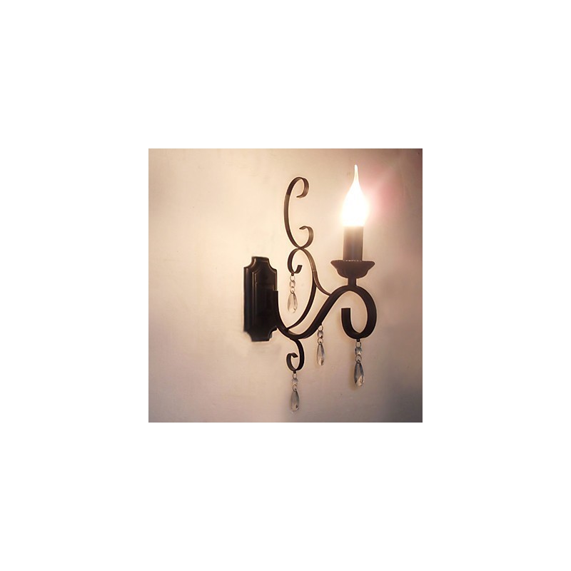 Lampa s krištáľovou sviečkou Žehlička Kreatívna osobnosť Chodba Dekorácia Schodisko Nočná lampa Nástenná lampa