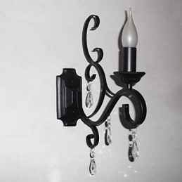 Lampa s krištáľovou sviečkou Žehlička Kreatívna osobnosť Chodba Dekorácia Schodisko Nočná lampa Nástenná lampa