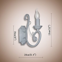 Sviečková lampa Nočná lampa Nástenná lampa Železná chodba Kreatívna pastoračná zrkadlová lampa