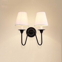 Rustic Lodge Black Oxide Finish Funkcia na ochranu očí Nástenné svietidlo pri okolitom svetle