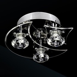 Luster Modern Crystal Living 3 svietidlá