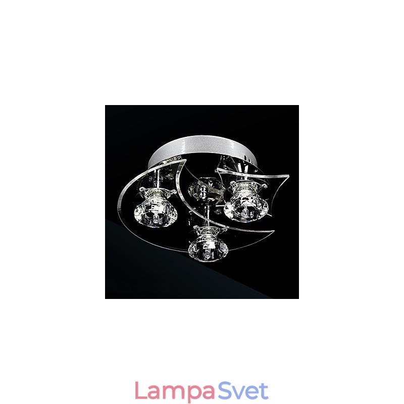 Luster Modern Crystal Living 3 svietidlá