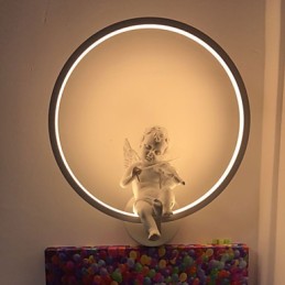 Nástenná lampa Moderná lampa tvorivej osobnosti Dizajnér Angel Dekoračná lampa Hliníková integrovaná chodbová nástenná lampa
