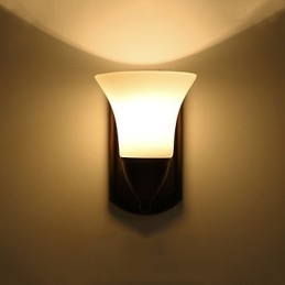 Rustic Lodge Black Oxide Finish Funkcia na ochranu očí Nástenné svietidlo pri okolitom svetle