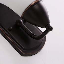 Rustic Lodge Black Oxide Finish Funkcia na ochranu očí Nástenné svietidlo pri okolitom svetle
