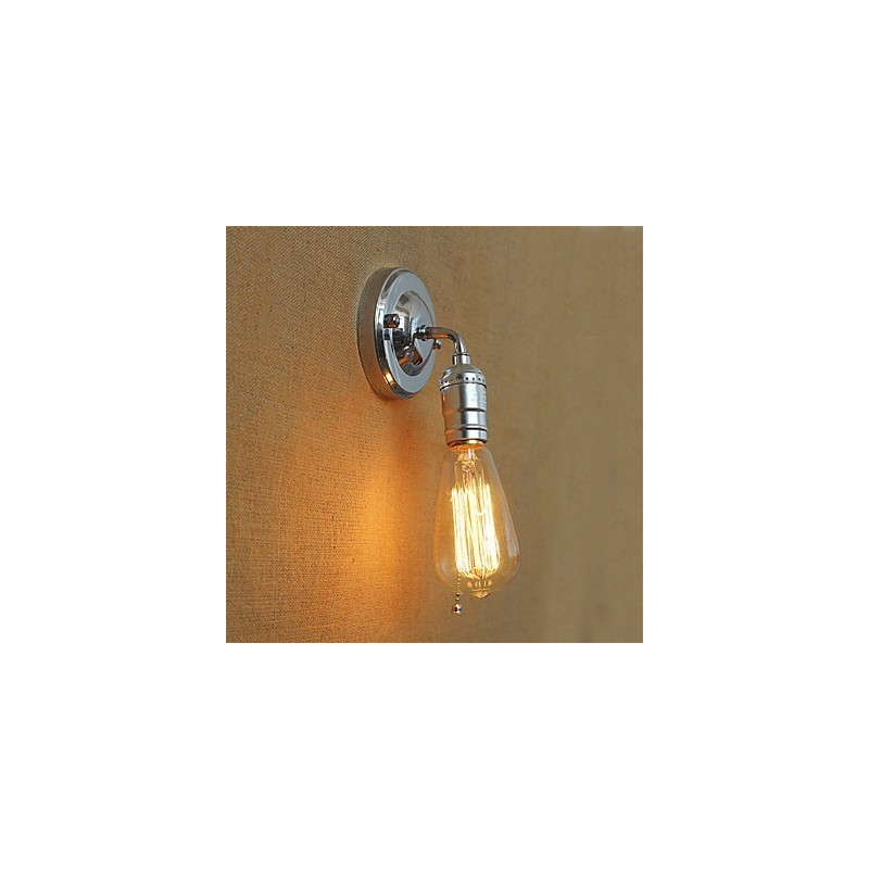 Retro Loft Edison nástenné svietidlo Spálňa nástenné svietidlá pre domácnosť Up Down Rustikálna priemyselná chodba s jednou hlavou Obývacia izba Mini dekor stena