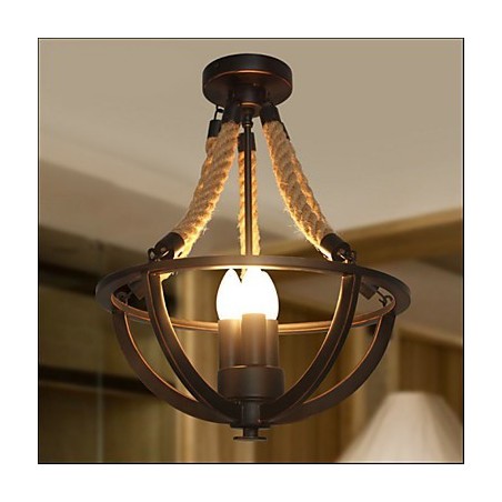 Americká stropná retro lanová jednoduchá lampa Americká stropná retro lanová jednoduchá lampa