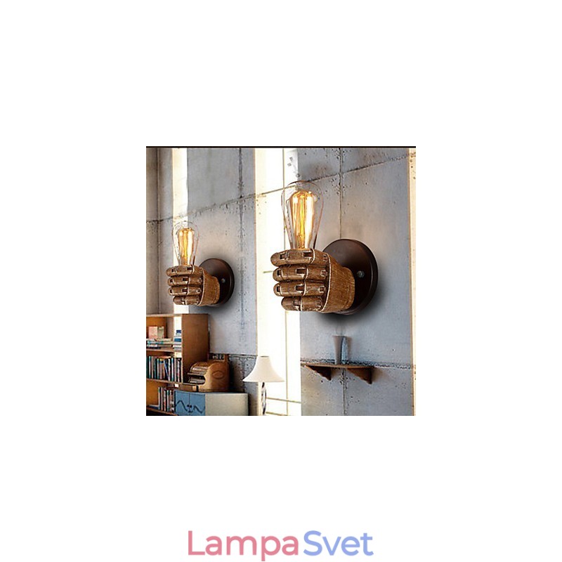 Podkrovné priemyselné kaviarenské nástenné svietidlo Živicové nástenné svietidlo Lodge Antique Vintage Retro Maľba Funkcia pre mini štýl Ambientné svetlo Nástenné nástenné svietidlo