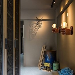 Podkrovné priemyselné kaviarenské nástenné svietidlo Živicové nástenné svietidlo Lodge Antique Vintage Retro Maľba Funkcia pre mini štýl Ambientné svetlo Nástenné nástenné svietidlo