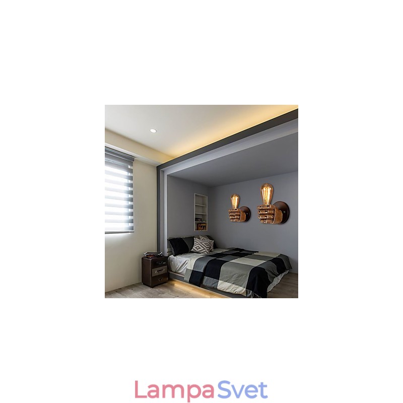 Podkrovné priemyselné kaviarenské nástenné svietidlo Živicové nástenné svietidlo Lodge Antique Vintage Retro Maľba Funkcia pre mini štýl Ambientné svetlo Nástenné nástenné svietidlo