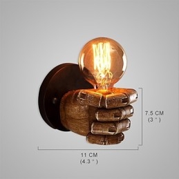 Podkrovné priemyselné kaviarenské nástenné svietidlo Živicové nástenné svietidlo Lodge Antique Vintage Retro Maľba Funkcia pre mini štýl Ambientné svetlo Nástenné nástenné svietidlo