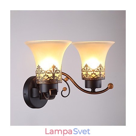 Dvojhlavý americký vidiek Vintage kov so sklenenou nástennou lampou pre jedáleň Vstup do obývacej izby Foyer Dekorovaná nástenná lampa Dvojhlavý americký vidiek Vintage kov so sklenenou nástennou lampou pre jedáleň Vstup do obývacej izby Foyer Dekorovaná nástenná lampa