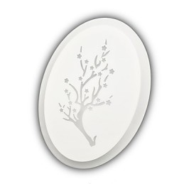 Slivka vyrezávaná akrylová drhnúť nástenné svetlo Okrúhle tvarované nočné lampy Chodba Svetlá Teplá biela AC220V