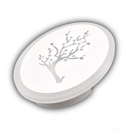 Slivka vyrezávaná akrylová drhnúť nástenné svetlo Okrúhle tvarované nočné lampy Chodba Svetlá Teplá biela AC220V
