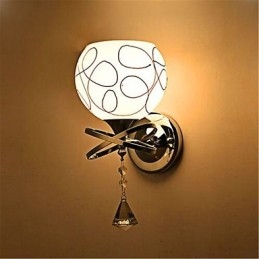 Hotelová nočná lampa Moderná minimalistická sklenená nástenná lampa