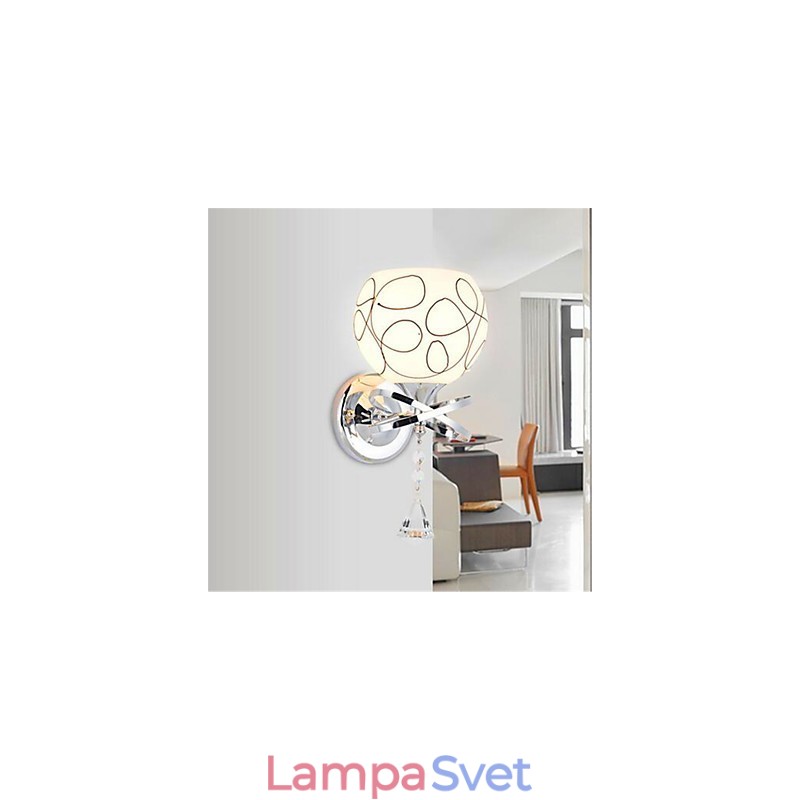 Hotelová nočná lampa Moderná minimalistická sklenená nástenná lampa