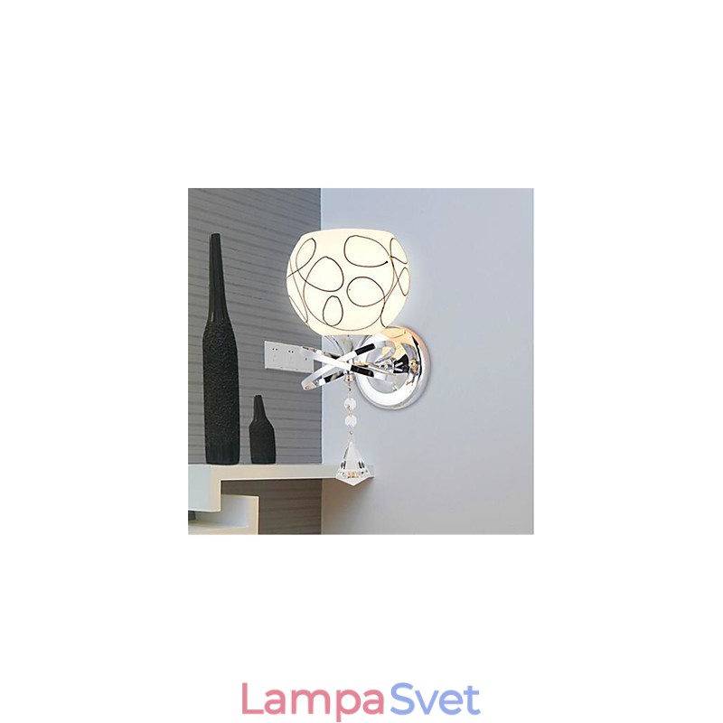 Hotelová nočná lampa Moderná minimalistická sklenená nástenná lampa