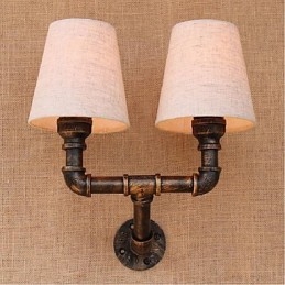 Rustic Lodge Mosadz funkcia pre nástenné svietidlo s okolitým svetlom