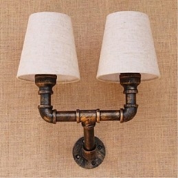 Rustic Lodge Mosadz funkcia pre nástenné svietidlo s okolitým svetlom