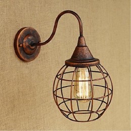 Simple And Retro Creative Personality Rust Color Americká nástenná lampa Wall Sconces Wall Light