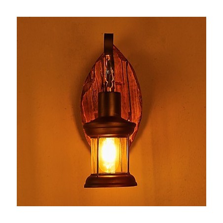 Jednohlavé priemyselné Vintage Retro drevené nástenné farebné nástenné svietidlo na domácu hotelovú chodbu Jednohlavé priemyselné Vintage Retro drevené nástenné farebné nástenné svietidlo na domácu hotelovú chodbu