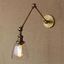 Rustic Lodge Country Retro galvanicky pokovená funkcia pre nastaviteľnú výšku a uhol ochrany očí paží