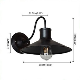 Nástenné svietidlo Nástenné svietniky Nástenné železo Nástenná lampa Dumb Black Lightsaber Lamp On Wall