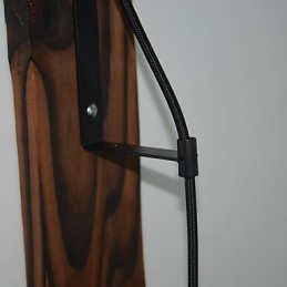 Nástenná lampa v americkom vidieckom štýle retro kreatívna Drevená nástenná lampa s kladkou