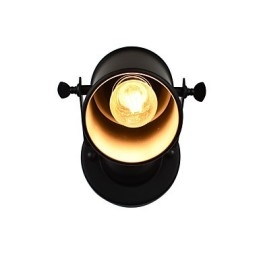 Maľovaná oceľová nástenná lampa Dumb Black Americká káva Dekorácia Retro nástenná lampa so svetelným mečom na stene