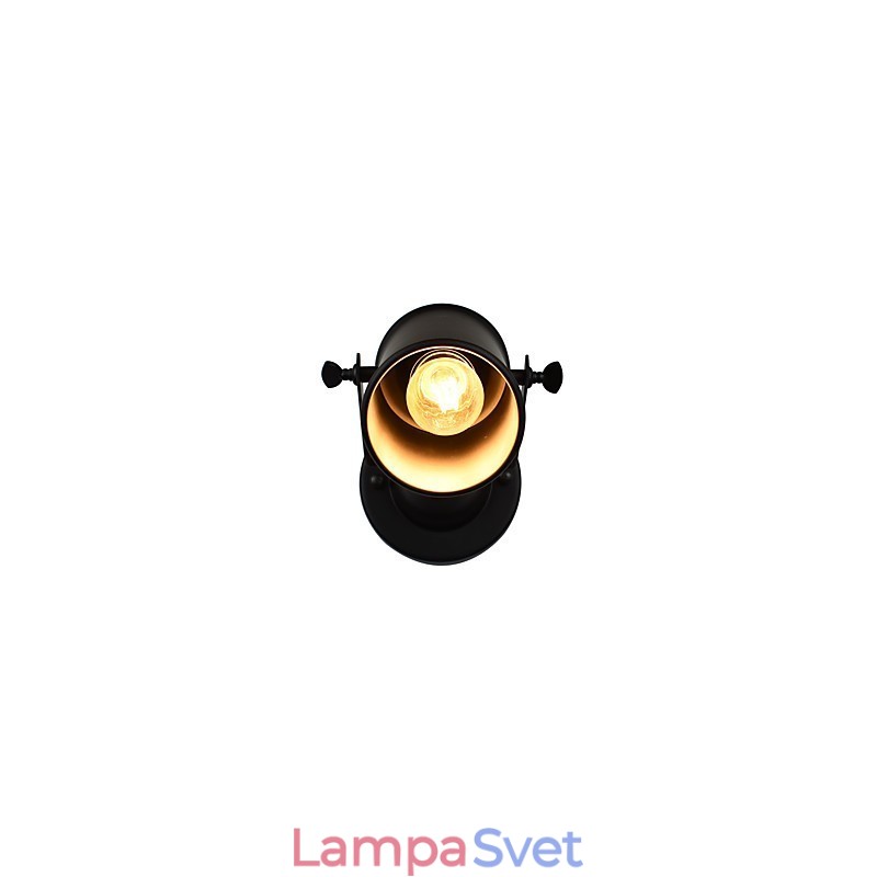 Maľovaná oceľová nástenná lampa Dumb Black Americká káva Dekorácia Retro nástenná lampa so svetelným mečom na stene