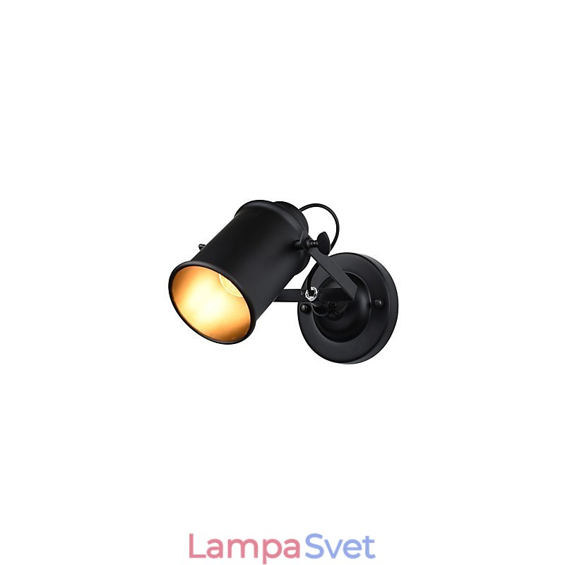 Maľovaná oceľová nástenná lampa Dumb Black Americká káva Dekorácia Retro nástenná lampa so svetelným mečom na stene