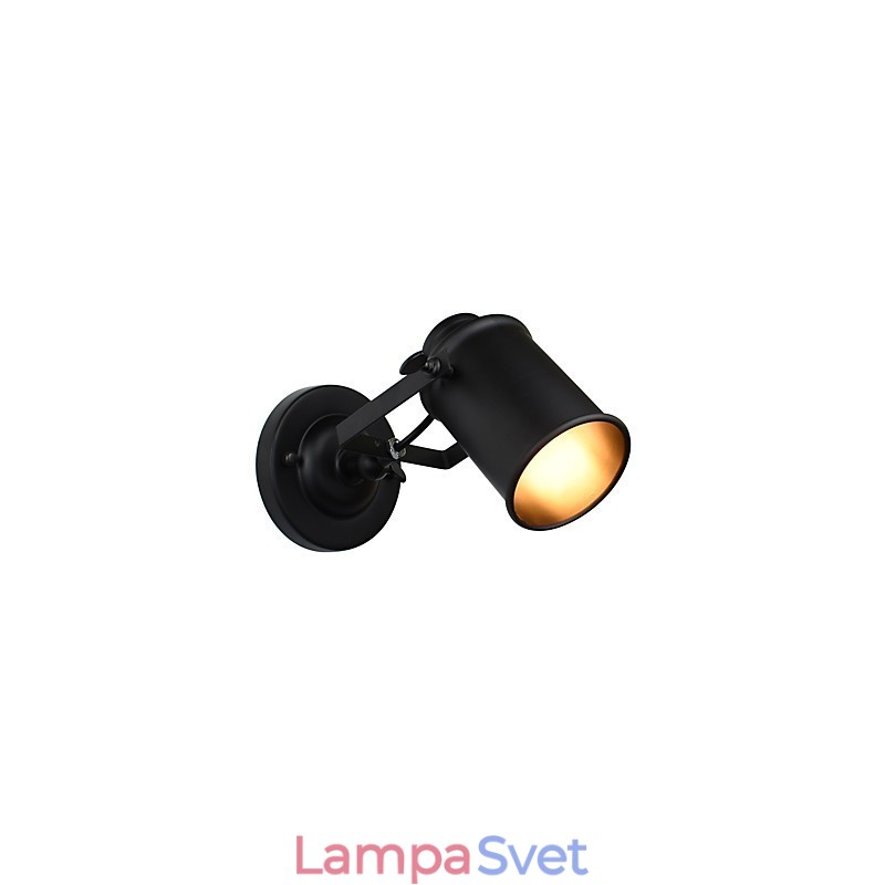 Maľovaná oceľová nástenná lampa Dumb Black Americká káva Dekorácia Retro nástenná lampa so svetelným mečom na stene
