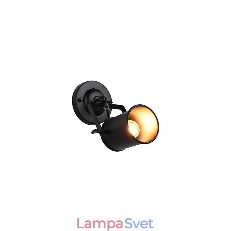 Maľovaná oceľová nástenná lampa Dumb Black Americká káva Dekorácia Retro nástenná lampa so svetelným mečom na stene