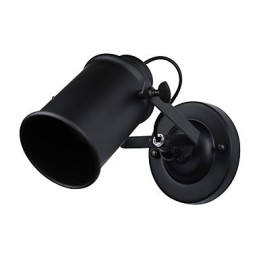 Maľovaná oceľová nástenná lampa Dumb Black Americká káva Dekorácia Retro nástenná lampa so svetelným mečom na stene