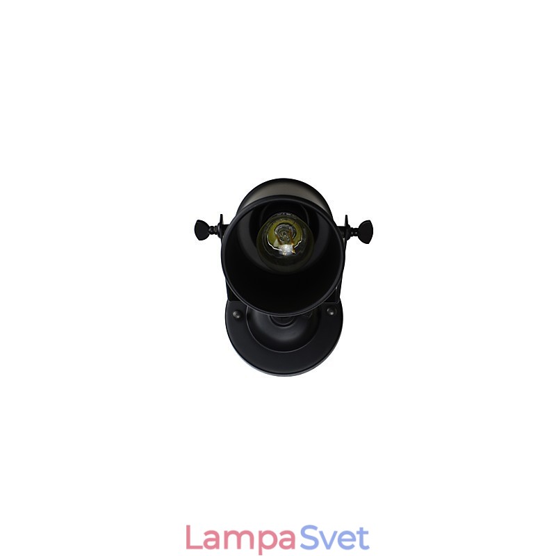 Maľovaná oceľová nástenná lampa Dumb Black Americká káva Dekorácia Retro nástenná lampa so svetelným mečom na stene