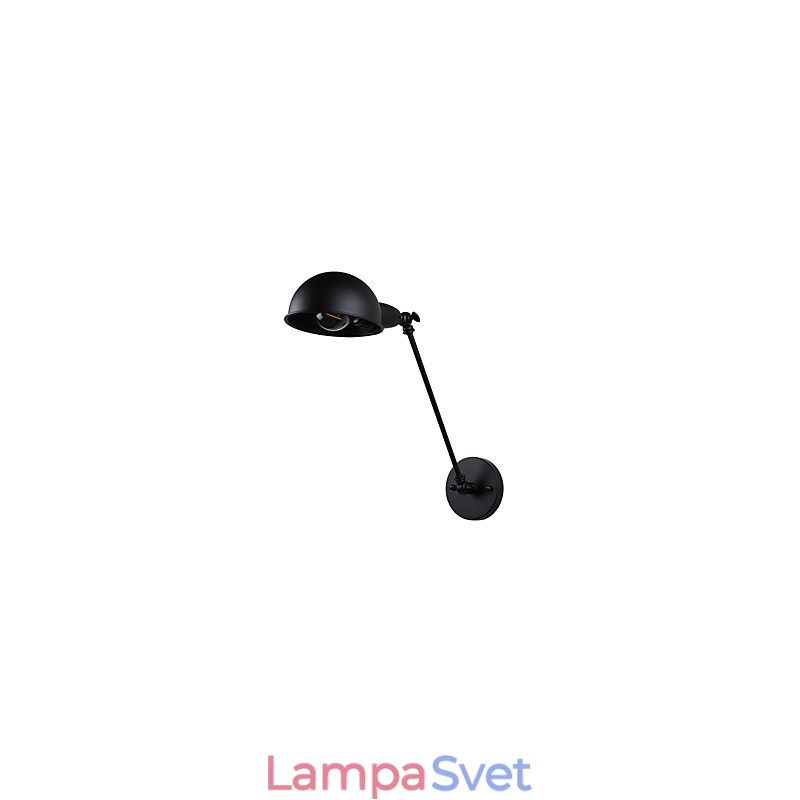 Maľovaná oceľová nástenná lampa Dumb Black Americká káva Dekorácia Retro nástenná lampa Svetelný meč na stene